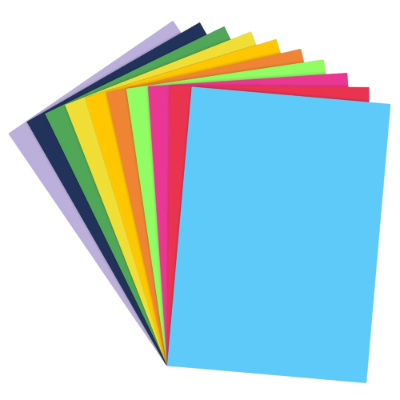 A4 Coloured Plain Sheets Pack of 20